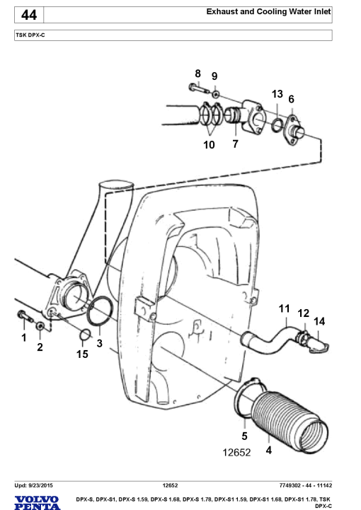 Volvo DPXS1- 1.68 1.78, DPXS- 1.59 1.68 1.78 1.59 1.68, TSKDPXC Parts manual catalog PDF Download