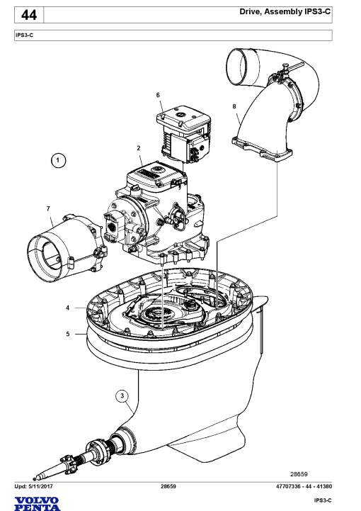Volvo IPS3C Parts manual catalog PDF Download
