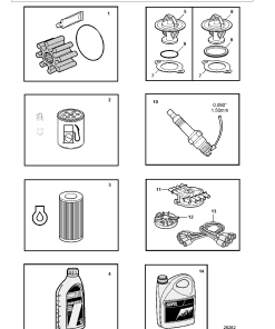 Volvo V8 300 EA, V8 320 EA Engine Parts manual catalog PDF Download