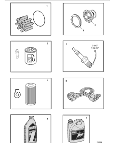 Volvo V8- 350 380 430 -CED Engine Parts manual catalog PDF Download