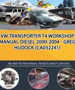 Vw Transporter T4 Workshop Manual Diesel 2000-2004 - Greg Hudock (CA032241)