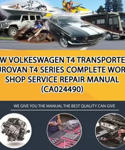 Vw Volkeswagen T4 Transporter Eurovan T4 Series Complete Workshop Service Repair Manual (CA024490)