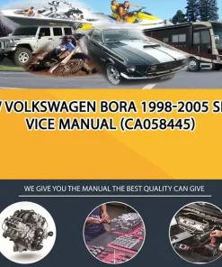 Vw Volkswagen Bora 1998-2005 Service Manual (CA058445)