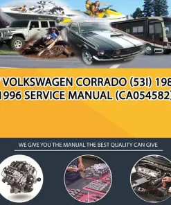 Vw Volkswagen Corrado (53I) 1988-1996 Service Manual (CA054582)