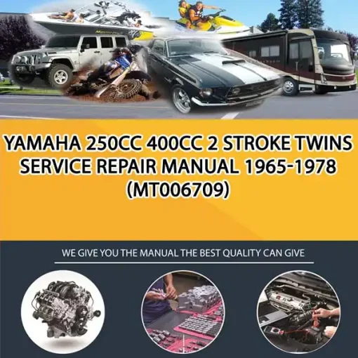 Yamaha 250Cc 400Cc 2 Stroke Twins Service Repair Manual 1965-1978 (MT006709)