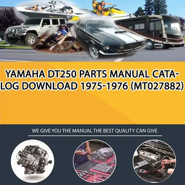 Yamaha Dt250 Parts Manual Catalog Download 1975-1976 (MT027882)