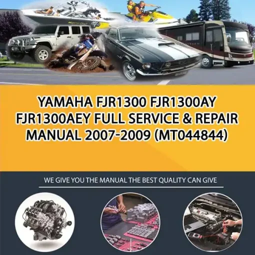 Yamaha Fjr1300 Fjr1300Ay Fjr1300Aey Full Service & Repair Manual 2007-2009 (MT044844)