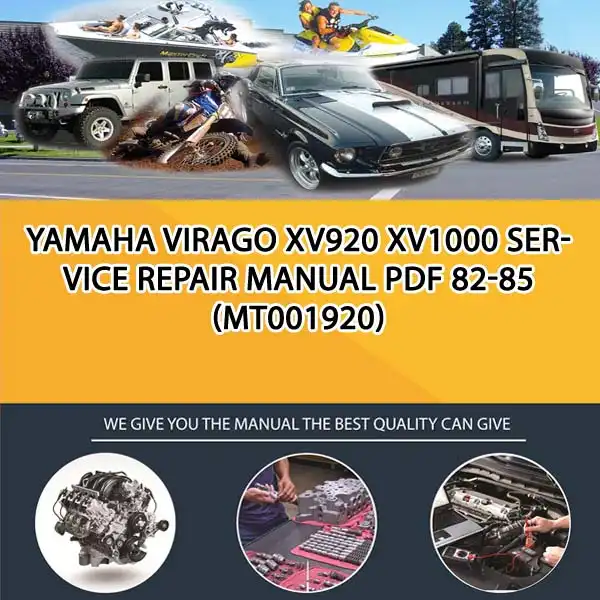 Yamaha Virago Xv920 Xv1000 Service Repair Manual Pdf 82-85 (MT001920)
