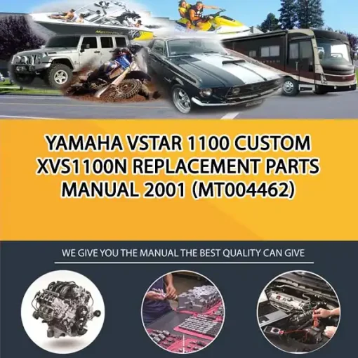 Yamaha Vstar 1100 Custom Xvs1100N Replacement Parts Manual 2001 (MT004462)