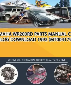 Yamaha Wr200Rd Parts Manual Catalog Download 1992 (MT004179)
