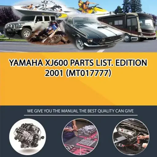 Yamaha Xj600 Parts List. Edition 2001 (MT017777)