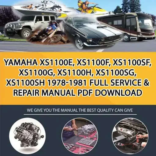 Yamaha Xs1100E, Xs1100F, Xs1100Sf, Xs1100G, Xs1100H, Xs1100Sg, Xs1100Sh 1978-1981 Full Service & Repair Manual Pdf Download (MT013386)