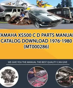 Yamaha Xs500 C D Parts Manual Catalog Download 1976-1980 (MT000286)