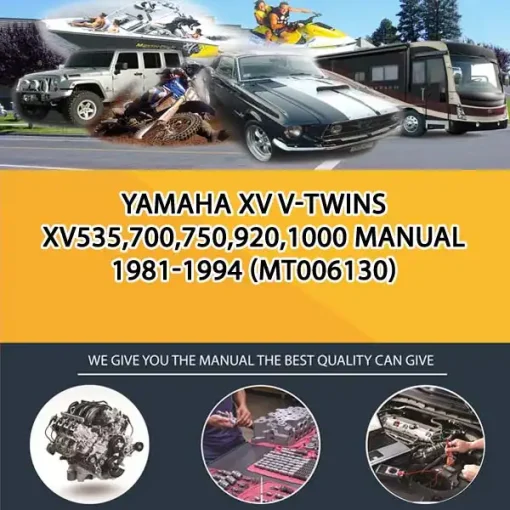 Yamaha Xv V-Twins Xv535,700,750,920,1000 Manual 1981-1994 (MT006130)