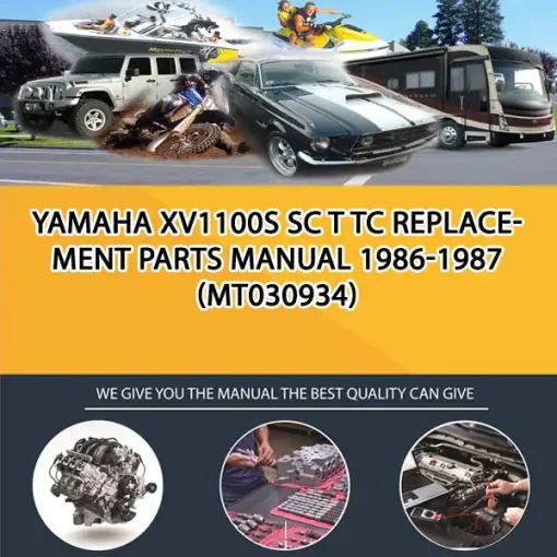 Yamaha Xv1100S Sc T Tc Replacement Parts Manual 1986-1987 (MT030934)