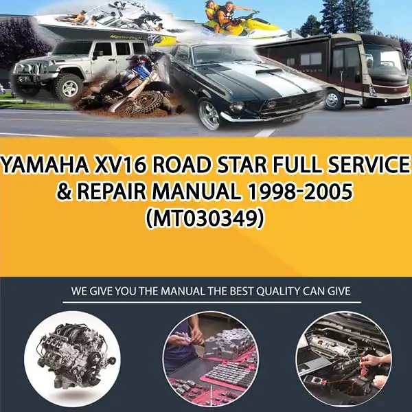 Yamaha Xv16 Road Star Full Service & Repair Manual 1998-2005 (MT030349)