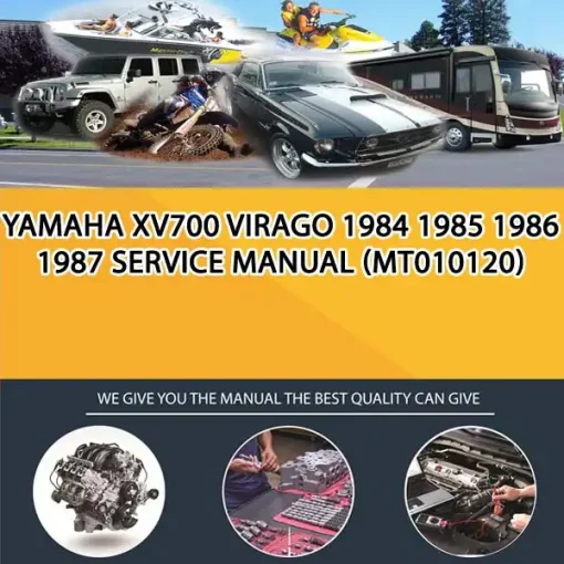 Yamaha Xv700 Virago 1984 1985 1986 1987 Service Manual (MT010120)