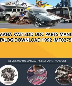 Yamaha Xvz13Dd Ddc Parts Manual Catalog Download 1992 (MT027593)