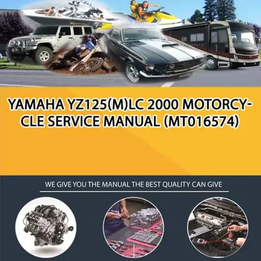 Yamaha Yz125(M)Lc 2000 Motorcycle Service Manual (MT016574)