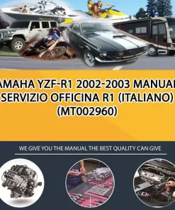 Yamaha Yzf-R1 2002-2003 Manuale Servizio Officina R1 (Italiano) (MT002960)