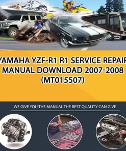 Yamaha Yzf-R1 R1 Service Repair Manual Download 2007-2008 (MT015507)