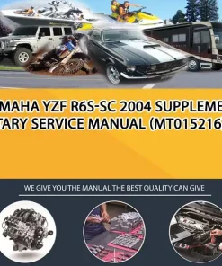Yamaha Yzf R6S-Sc 2004 Supplementary Service Manual (MT015216)
