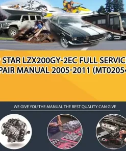 Zip Star Lzx200Gy-2Ec Full Service & Repair Manual 2005-2011 (MT020547)