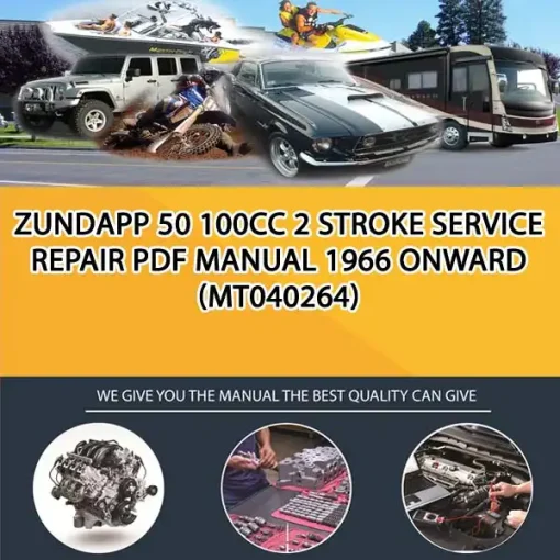 Zundapp 50 100Cc 2 Stroke Service Repair Pdf Manual 1966 Onward (MT040264)