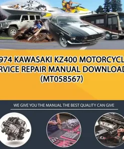 1974 Kawasaki Kz400 Motorcycle Service Repair Manual Download!!! (MT058567)