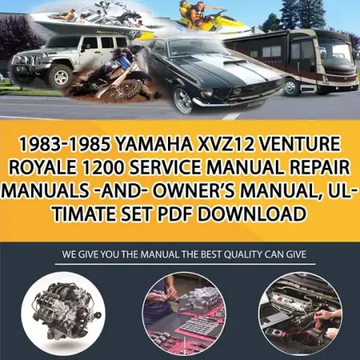 1983-1985 Yamaha Xvz12 Venture Royale 1200 Service Manual Repair Manuals -And- Owner'S Manual, Ultimate Set Pdf Download (MT054386)