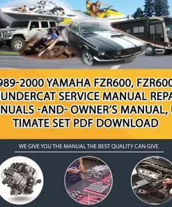 1989-2000 Yamaha Fzr600, Fzr600R Thundercat Service Manual Repair Manuals -And- Owner'S Manual, Ultimate Set Pdf Download (MT062779)