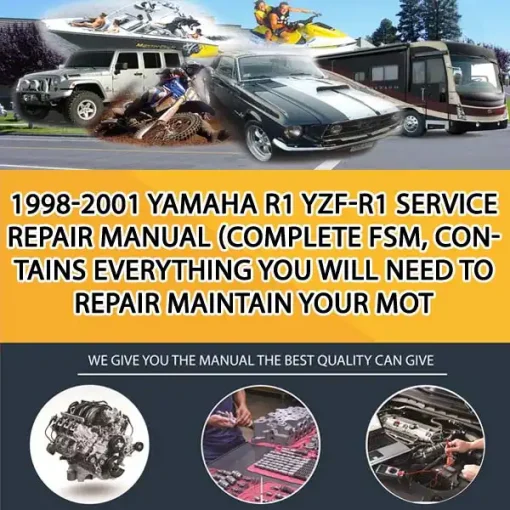 1998-2001 Yamaha R1 Yzf-R1 Service Repair Manual (Complete Fsm, Contains Everything You Will Need To Repair Maintain Your Mot (MT051347)