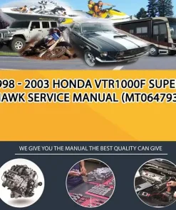 1998 - 2003 Honda Vtr1000F Superhawk Service Manual (MT064793)