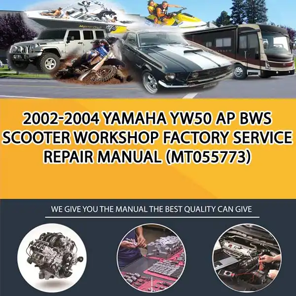 2002-2004 Yamaha Yw50 Ap Bws Scooter Workshop Factory Service Repair Manual (MT055773)