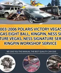 2003-2006 Polaris Victory Vegas, Vegas Eight Ball, Kingpin, Ness Signature Vegas, Ness Signature Series Kingpin Workshop Service (MT053525)