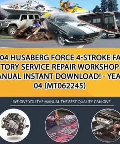 2004 Husaberg Force 4-Stroke Factory Service Repair Workshop Manual Instant Download! - Years 04 (MT062245)