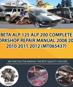 Beta Alp 125 Alp 200 Complete Workshop Repair Manual 2008 2009 2010 2011 2012 (MT065437)