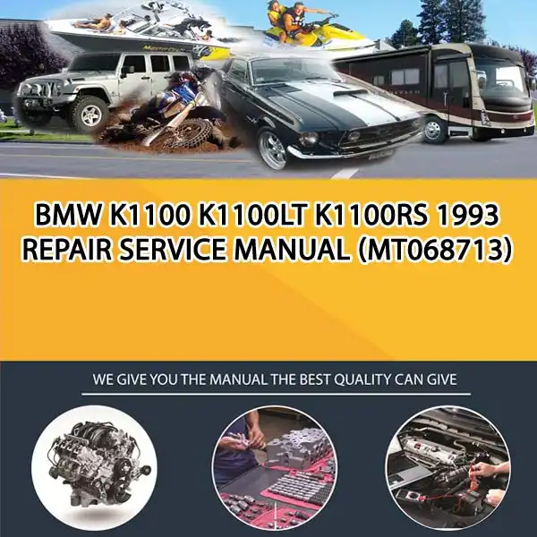 Bmw K1100 K1100Lt K1100Rs 1993 Repair Service Manual (MT068713)