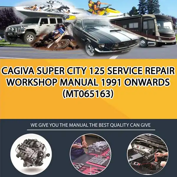 Cagiva Super City 125 Service Repair Workshop Manual 1991 Onwards (MT065163)
