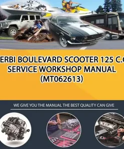 Derbi Boulevard Scooter 125 C.C. Service Workshop Manual (MT062613)