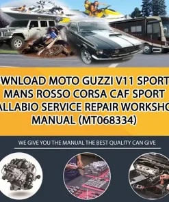 Download Moto Guzzi V11 Sport Le Mans Rosso Corsa Caf Sport Ballabio Service Repair Workshop Manual (MT068334)