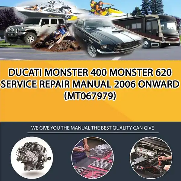 Ducati Monster 400 Monster 620 Service Repair Manual 2006 Onward (MT067979)