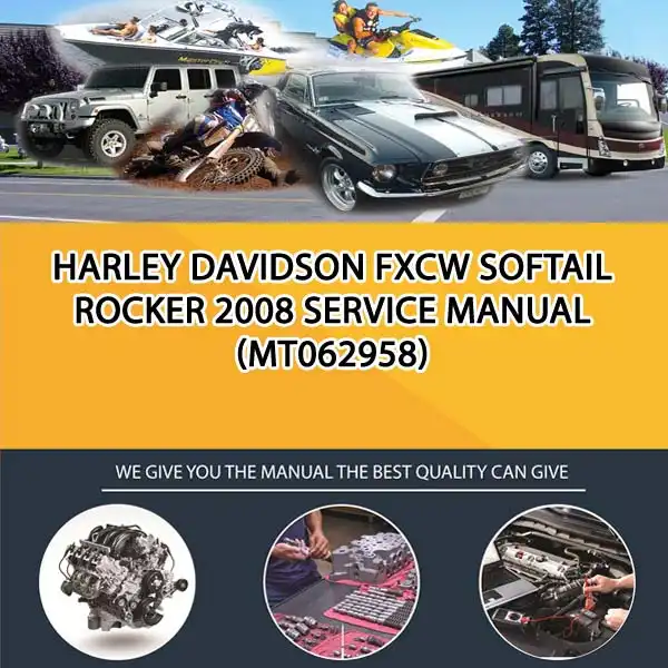 Harley Davidson Fxcw Softail Rocker 2008 Service Manual (MT062958)
