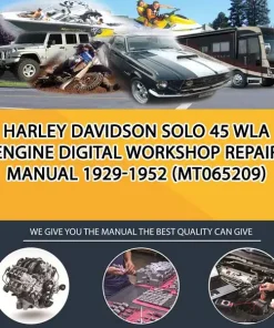 Harley Davidson Solo 45 Wla Engine Digital Workshop Repair Manual 1929-1952 (MT065209)