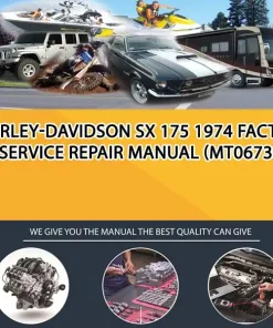 Harley-Davidson Sx 175 1974 Factory Service Repair Manual (MT067389)