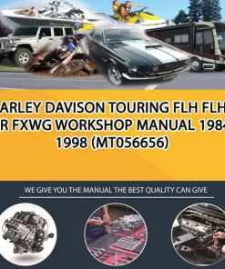 Harley Davison Touring Flh Flht Fxr Fxwg Workshop Manual 1984-1998 (MT056656)
