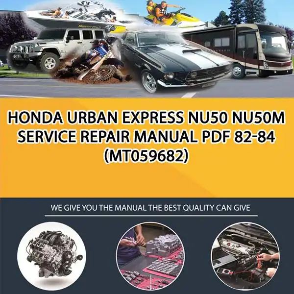 Honda Urban Express Nu50 Nu50M Service Repair Manual Pdf 82-84 (MT059682)