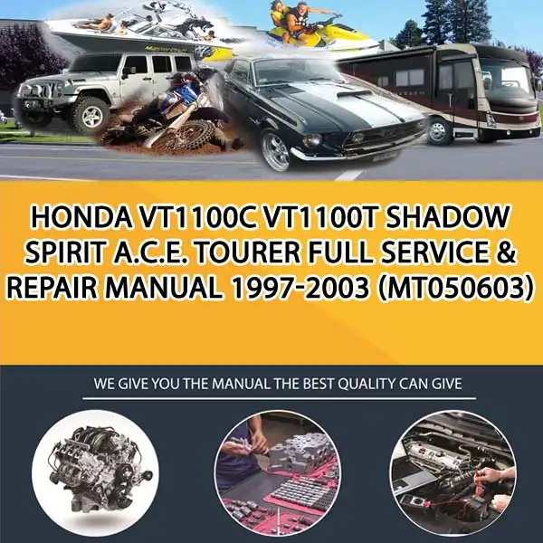 Honda Vt1100C Vt1100T Shadow Spirit A.C.E. Tourer Full Service & Repair Manual 1997-2003 (MT050603)