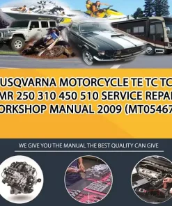 Husqvarna Motorcycle Te Tc Tcx Smr 250 310 450 510 Service Repair Workshop Manual 2009 (MT054670)