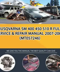 Husqvarna Sm 400 450 510 R Full Service & Repair Manual 2007-2008 (MT057246)